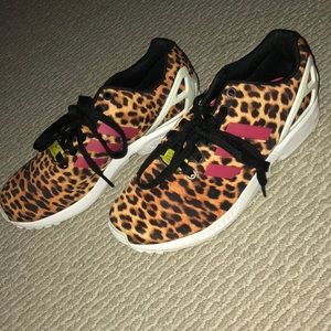 Cheetah Print Adidas Sneakers (ZX Flux)